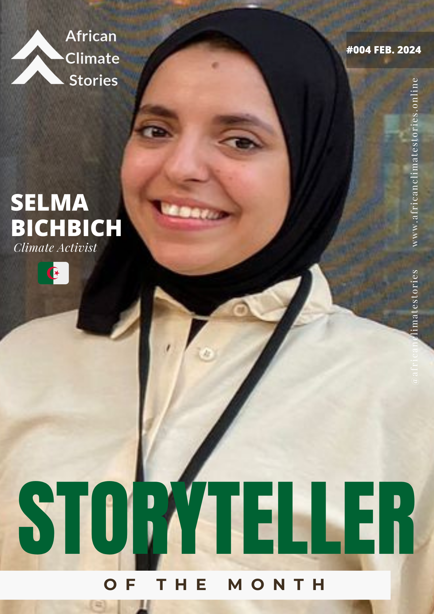 Selma Bichbich - African Climate Storyteller of the Month.